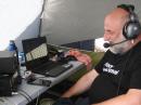 Max Lanfranconi on SSB (photo by Bill Frantz)

